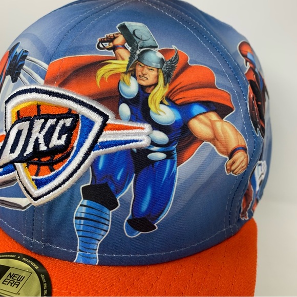 New Era OKC Thunder 59Fifty Fitted Thor Hat 7 3/8 - Picture 5 of 13